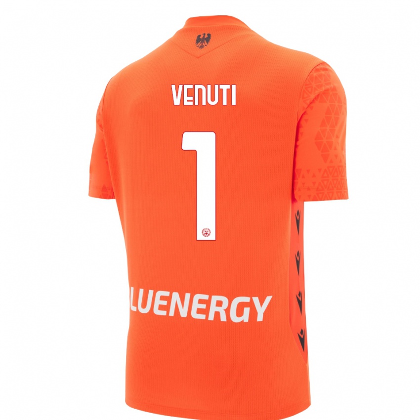 גברים Gioele Venuti #1 שחור אדום כתום חולצת שוער 2025/26 חולצה קצרה