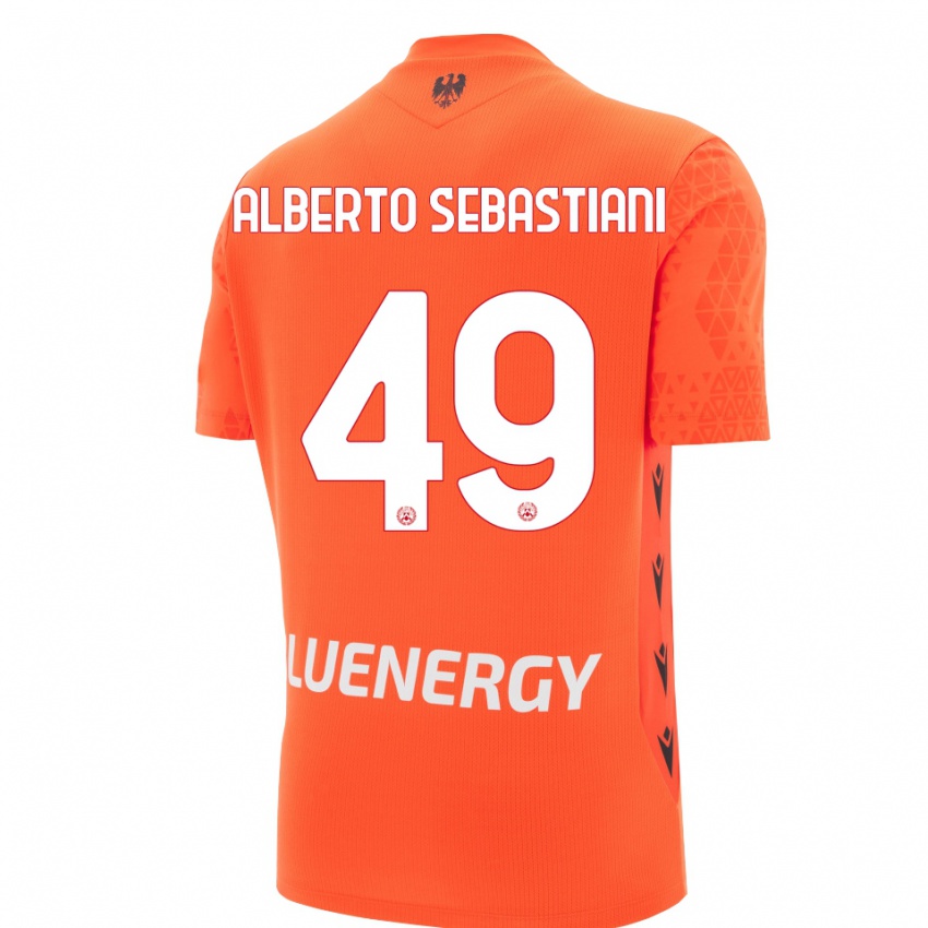 גברים José Alberto Sebastiani #49 שחור אדום כתום חולצת שוער 2025/26 חולצה קצרה