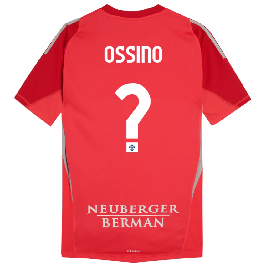 גברים Daniel Ossino #0 אפור אדום חולצת שוער 2025/26 חולצה קצרה