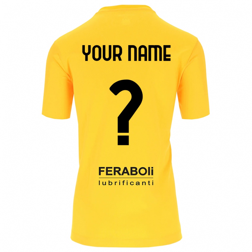 גברים קרמונזה שחור צהוב חולצת שוער 2025/26 חולצה קצרה