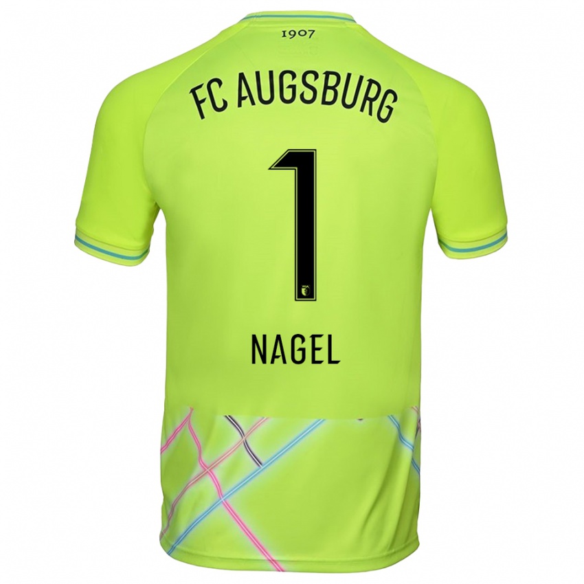 גברים טימו נייגל #1 צהוב ירוק שחור חולצת שוער 2025/26 חולצה קצרה