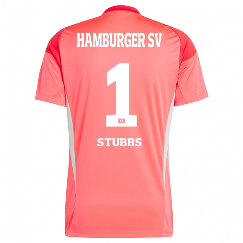 גברים James Stubbs #1 כתום אדום חולצת שוער 2025/26 חולצה קצרה
