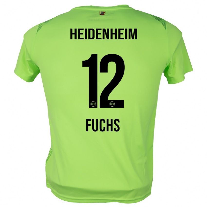 גברים Celine Fuchs #12 ירוק בהיר חולצת שוער 2025/26 חולצה קצרה