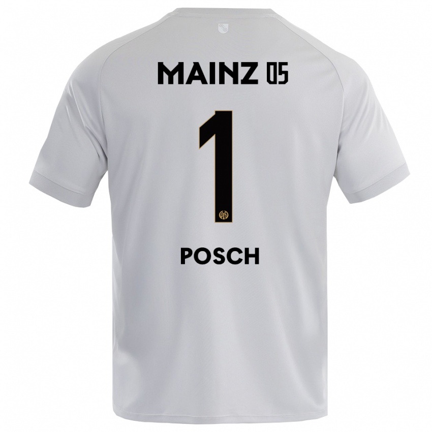 גברים דניאל פוש #1 כחול אפור בהיר חולצת שוער 2025/26 חולצה קצרה