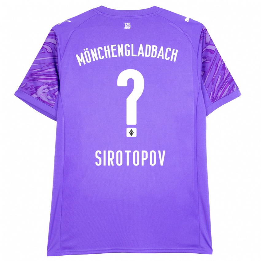 גברים Artem Sirotopov #0 לבן לילך חולצת שוער 2025/26 חולצה קצרה