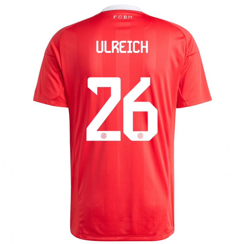 גברים סוון אולרייך #26 לבן אדום חולצת שוער 2025/26 חולצה קצרה