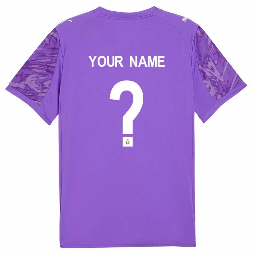 גברים גלאטסראיי לבן סגול חולצת שוער 2025/26 חולצה קצרה