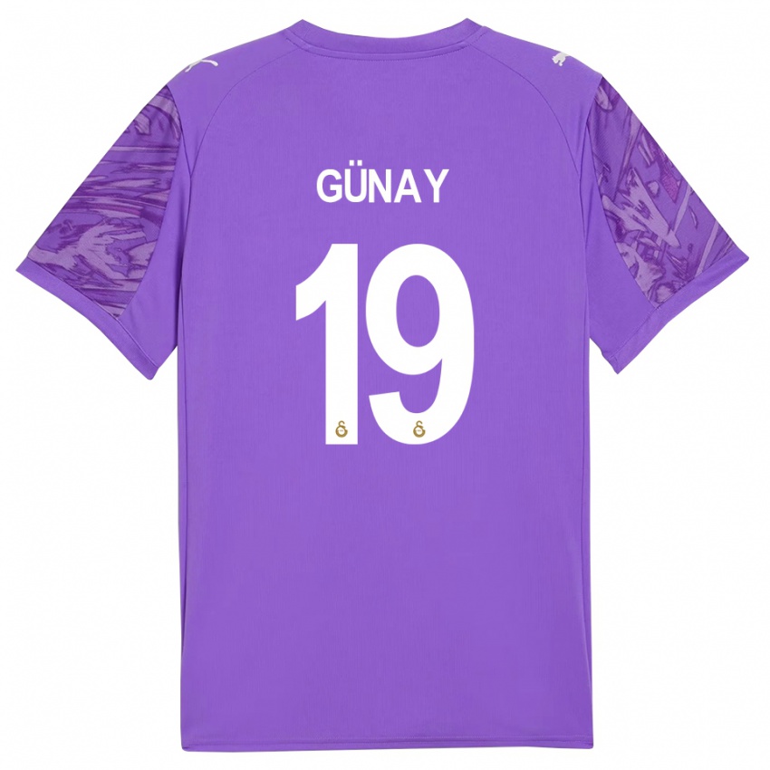 גברים גונאי גובנץ׳ #19 לבן סגול חולצת שוער 2025/26 חולצה קצרה