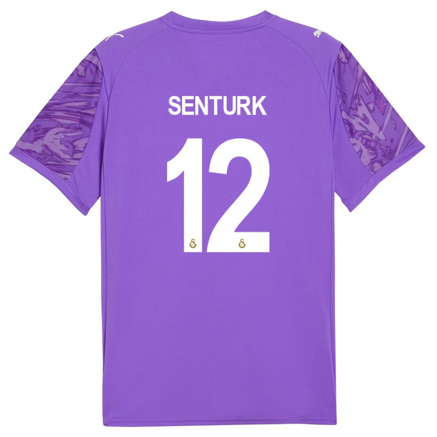 גברים הקטן שנטורק #12 לבן סגול חולצת שוער 2025/26 חולצה קצרה