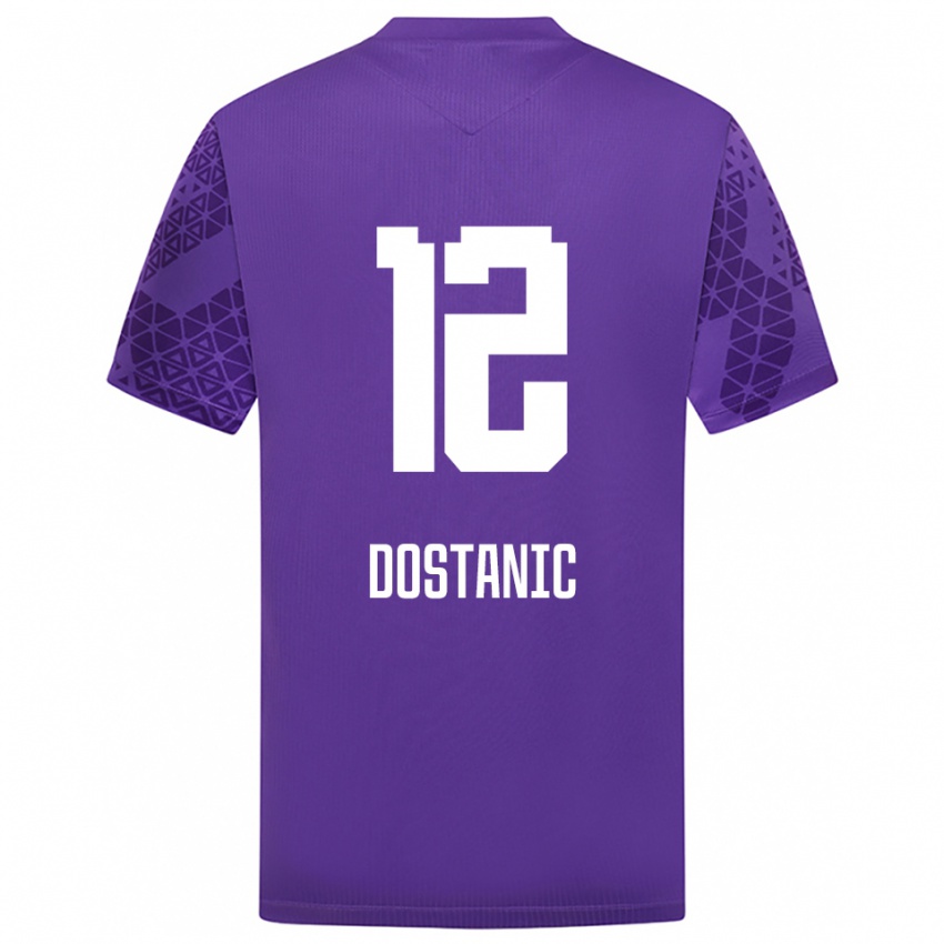 גברים Filip Dostanic #12 לבן אינדיגו חולצת שוער 2025/26 חולצה קצרה