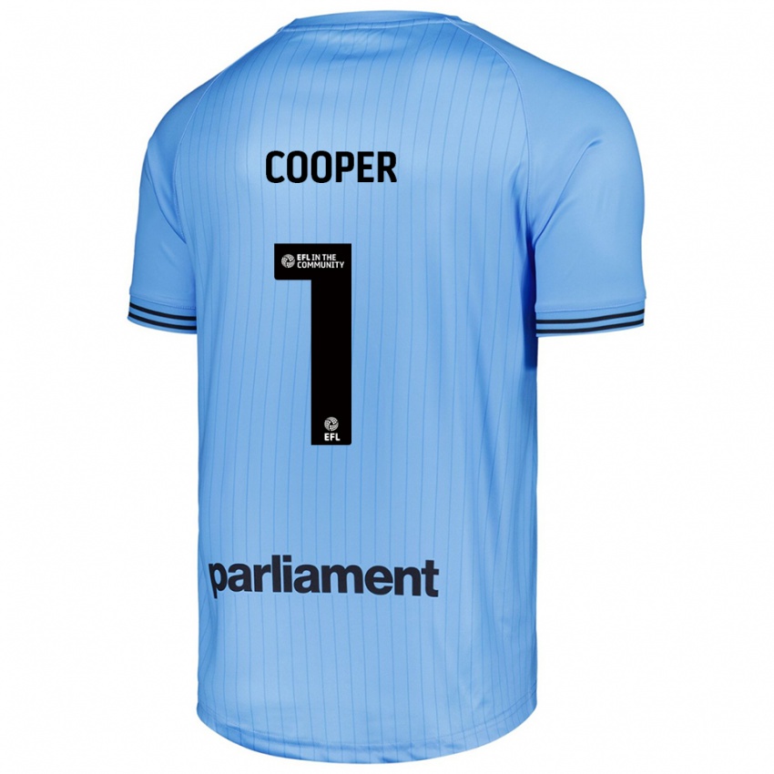 נשים Murphy Cooper #1 כחול שמיים בהיר חולצת שוער 2025/26 חולצה קצרה