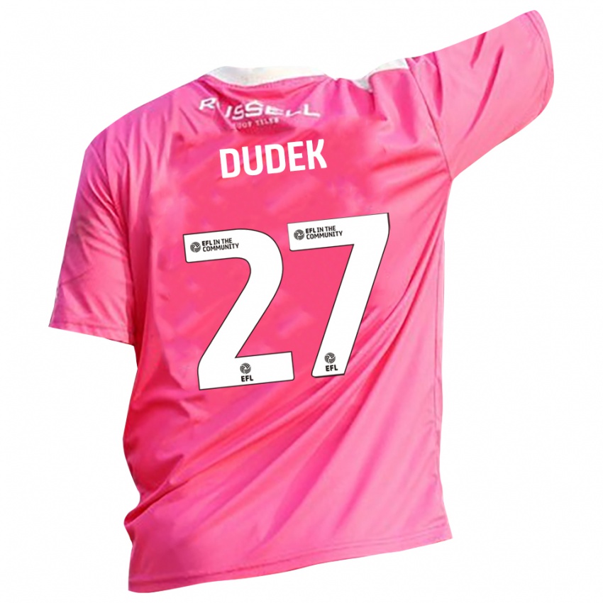 נשים קמיל דודק #27 ורוד רוז חולצת שוער 2025/26 חולצה קצרה