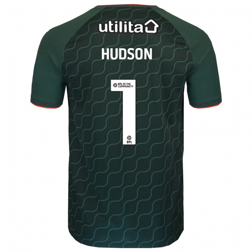 נשים Sarah Hudson #1 ירוק כהה חולצת שוער 2025/26 חולצה קצרה