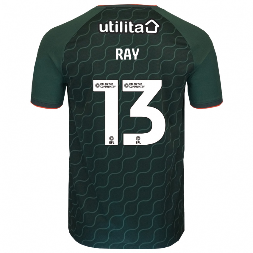 נשים Celine Ray #13 ירוק כהה חולצת שוער 2025/26 חולצה קצרה