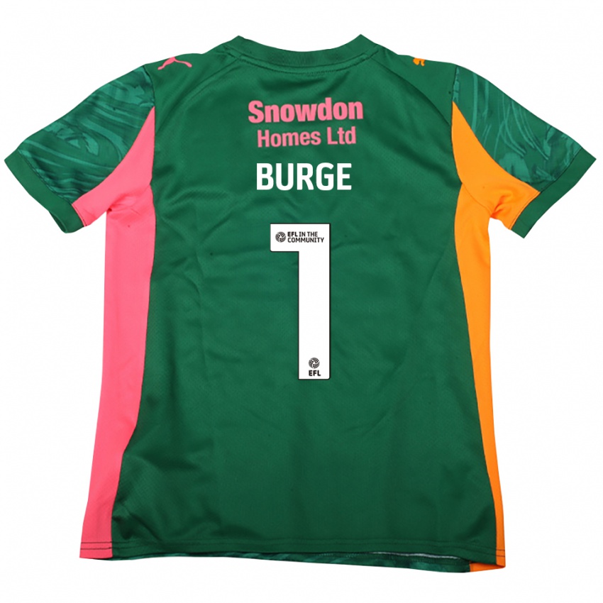 נשים לי ברג' #1 ירוק ורוד כהה חולצת שוער 2025/26 חולצה קצרה