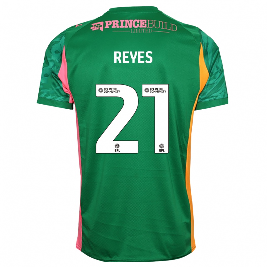 נשים ויסנטה רייס #21 ירוק ורוד חולצת שוער 2025/26 חולצה קצרה