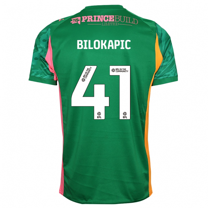 נשים ניקולס בילוקפיץ' #41 ירוק ורוד חולצת שוער 2025/26 חולצה קצרה