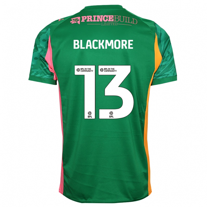 נשים ויל בלקמור #13 ירוק ורוד חולצת שוער 2025/26 חולצה קצרה