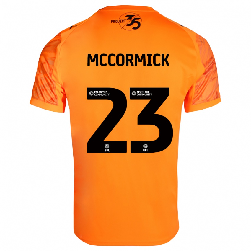 נשים Leo McCormick #23 שחור כתום חולצת שוער 2025/26 חולצה קצרה