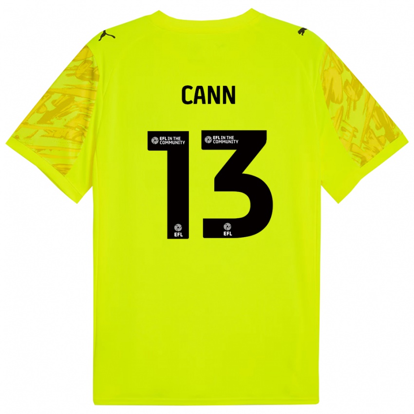 נשים טד קאן #13 ירוק פלורסנט שחור חולצת שוער 2025/26 חולצה קצרה