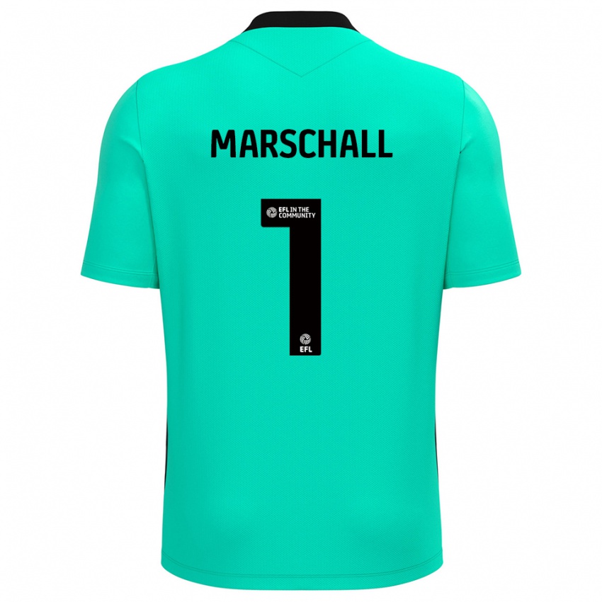 נשים פיליפ מרשל #1 טורקיז חולצת שוער 2025/26 חולצה קצרה