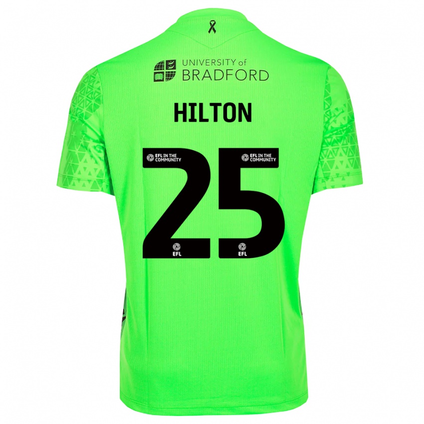 נשים ג׳ו הילטון #25 ירוק אביבי חולצת שוער 2025/26 חולצה קצרה