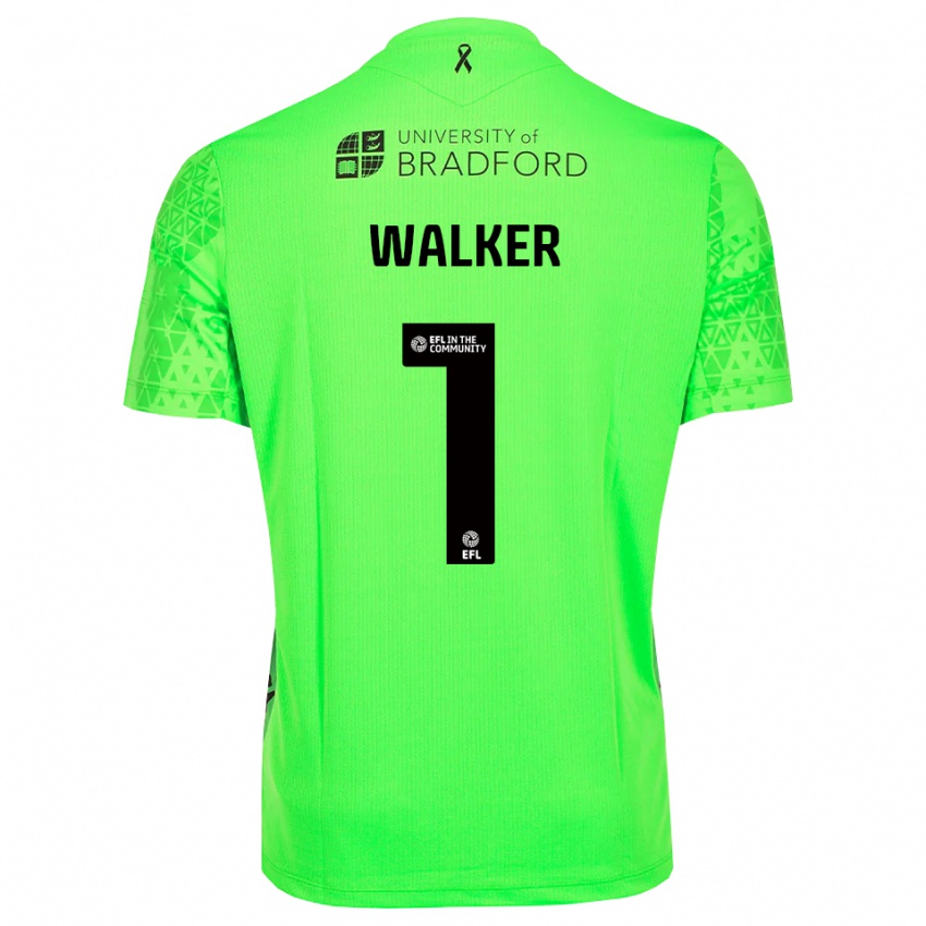 נשים Sam Walker #1 ירוק אביבי חולצת שוער 2025/26 חולצה קצרה