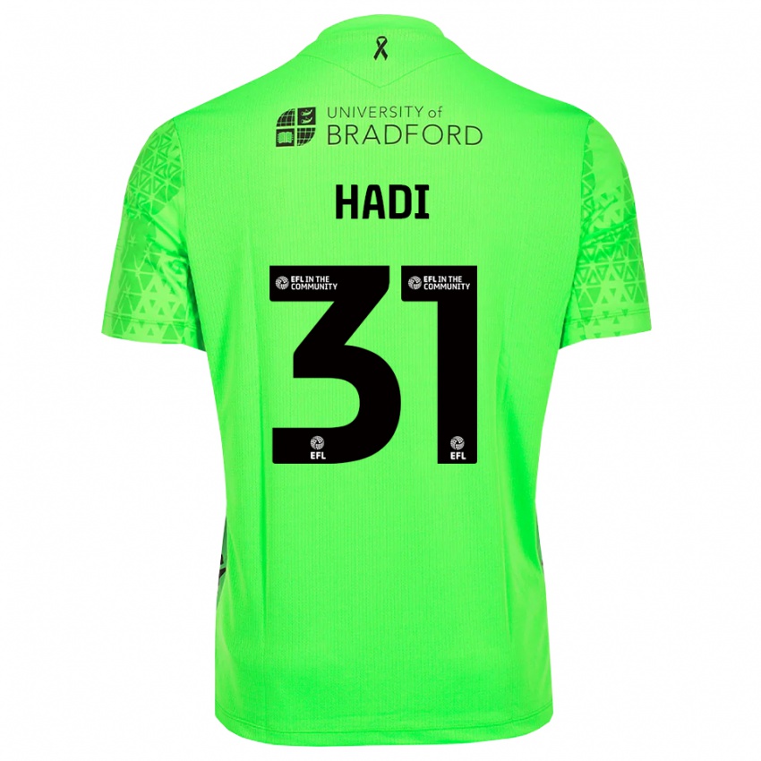 נשים זכריה האזים האדי #31 ירוק אביבי חולצת שוער 2025/26 חולצה קצרה