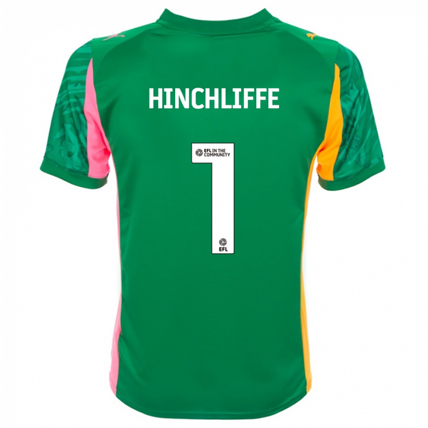 נשים בן הינצ'ליף #1 ירוק ורוד לבן חולצת שוער 2025/26 חולצה קצרה