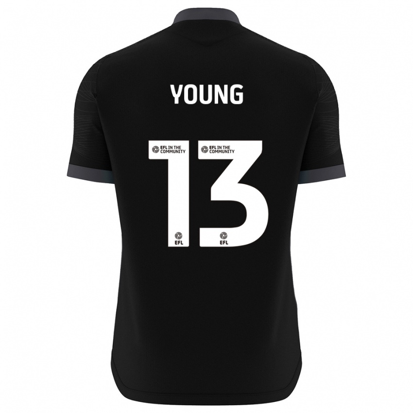 נשים בראד יאנג #13 שחור לבן חולצת שוער 2025/26 חולצה קצרה