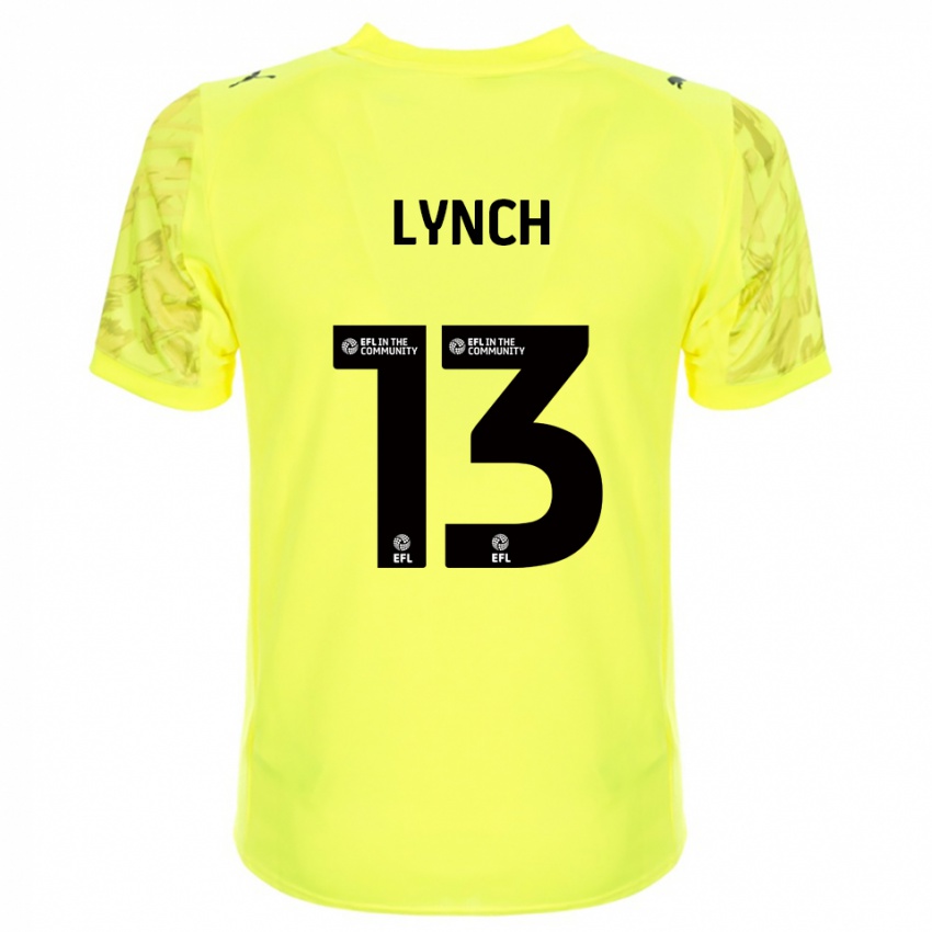 נשים ג'יי לינץ' #13 שחור צהוב חולצת שוער 2025/26 חולצה קצרה