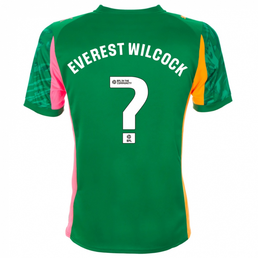 נשים Tom Everest Wilcock #0 ירוק ורוד כתום חולצת שוער 2025/26 חולצה קצרה