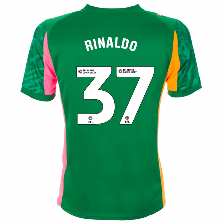 נשים אשטון רינאלדו #37 ירוק ורוד כתום חולצת שוער 2025/26 חולצה קצרה