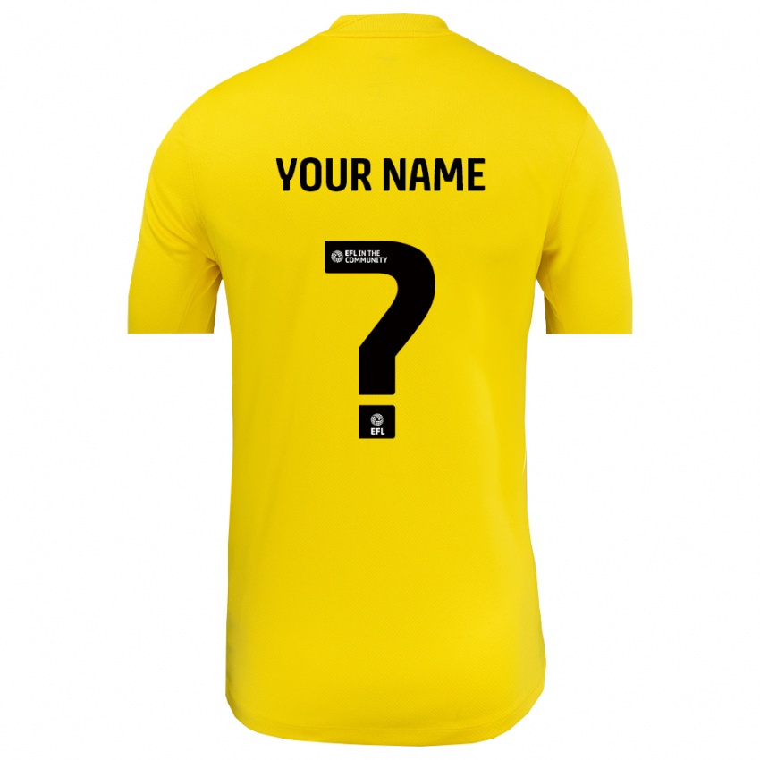 נשים גרימסבי טאון שחור צהוב חולצת שוער 2025/26 חולצה קצרה