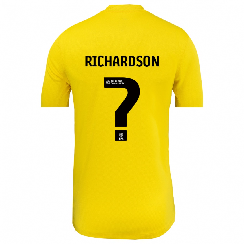 נשים Dani Richardson #0 שחור צהוב חולצת שוער 2025/26 חולצה קצרה