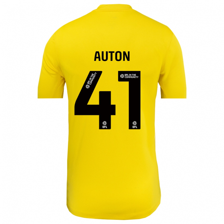 נשים Sebastian Auton #41 שחור צהוב חולצת שוער 2025/26 חולצה קצרה