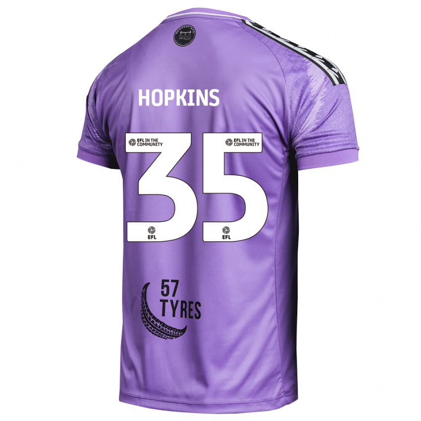 נשים Bailey Hopkins #35 סגול בהיר חולצת שוער 2025/26 חולצה קצרה