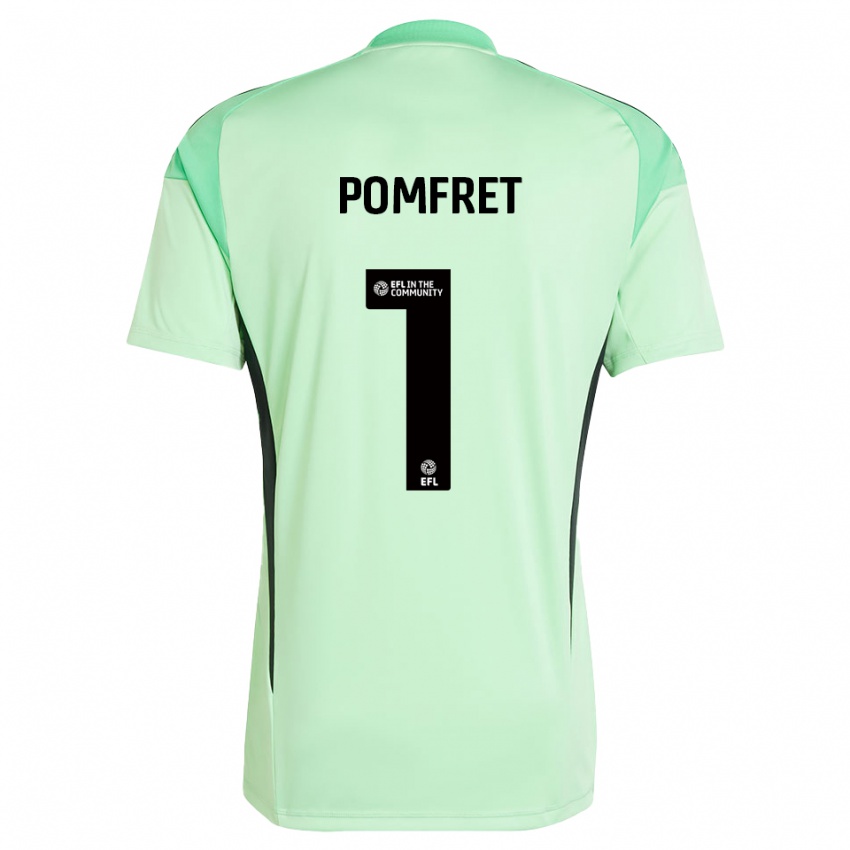 נשים Grace Pomfret #1 שחור ירוק בהיר חולצת שוער 2025/26 חולצה קצרה