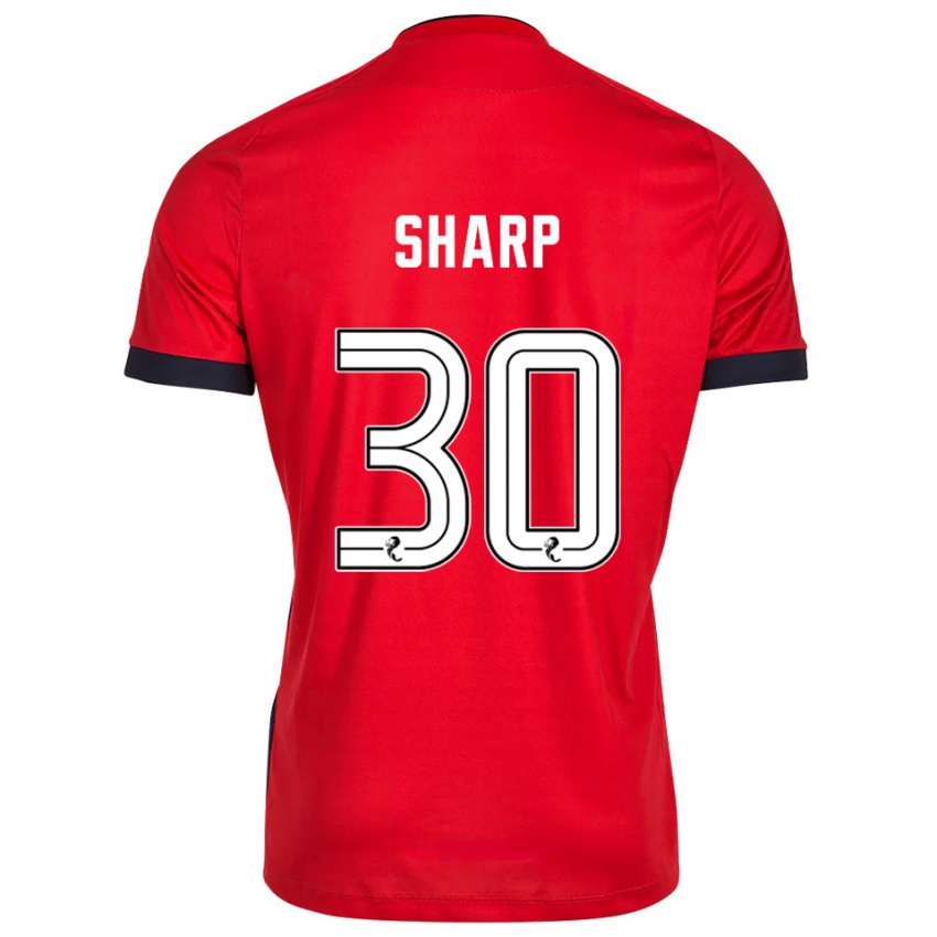 נשים הארי שארפ #30 לבן אדום חולצת שוער 2025/26 חולצה קצרה