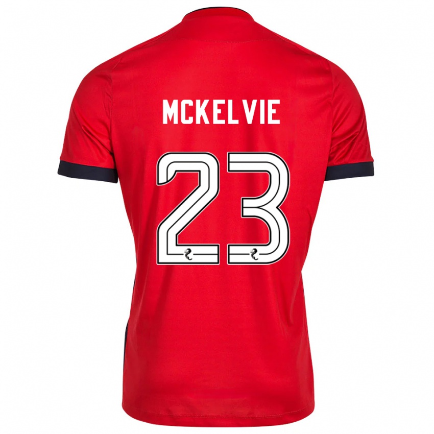 נשים Lewis McKelvie #23 לבן אדום חולצת שוער 2025/26 חולצה קצרה