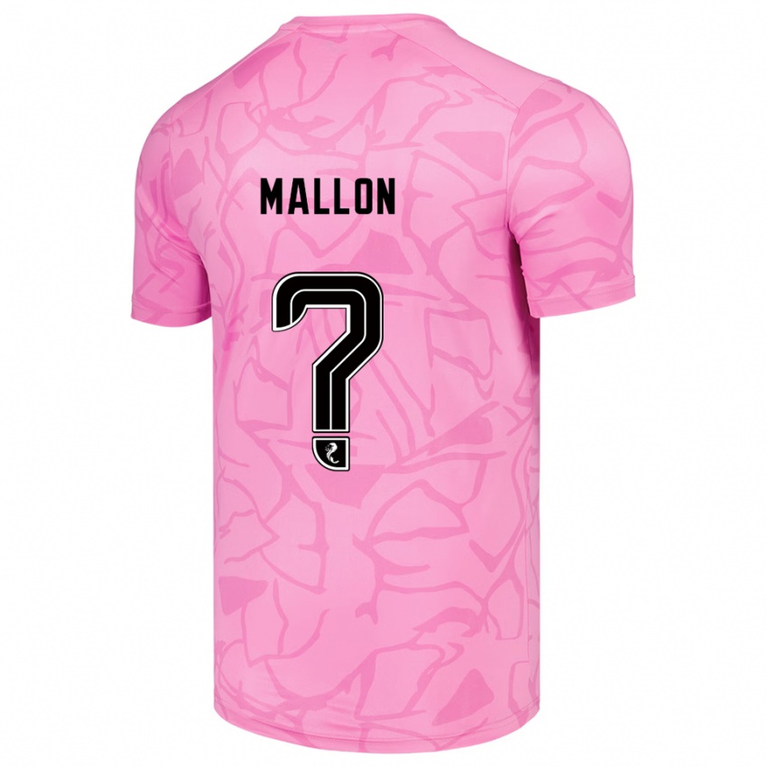 נשים ראיין מאלון #0 שחור ורוד חולצת שוער 2025/26 חולצה קצרה