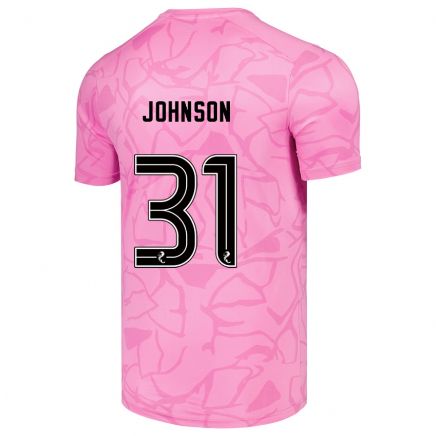 נשים מוראי ג'ונסון #31 שחור ורוד חולצת שוער 2025/26 חולצה קצרה