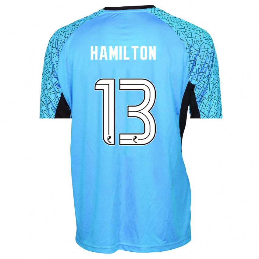 נשים Jack Hamilton #13 כחול שחור חולצת שוער 2025/26 חולצה קצרה