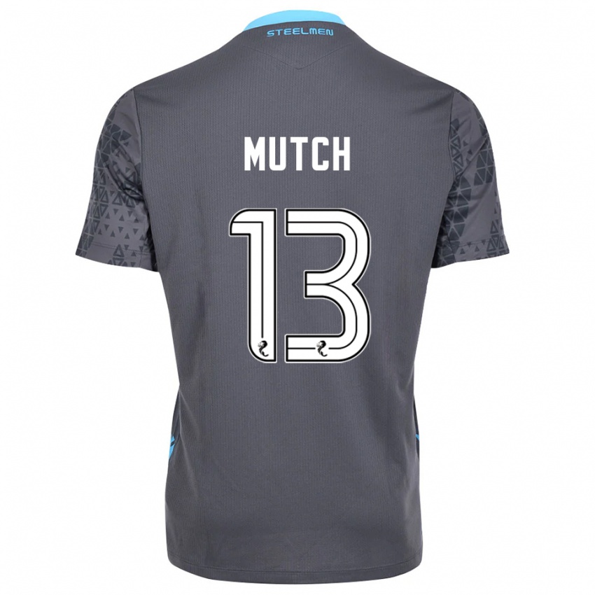 נשים אמילי מוץ' #13 לבן אפור חולצת שוער 2025/26 חולצה קצרה