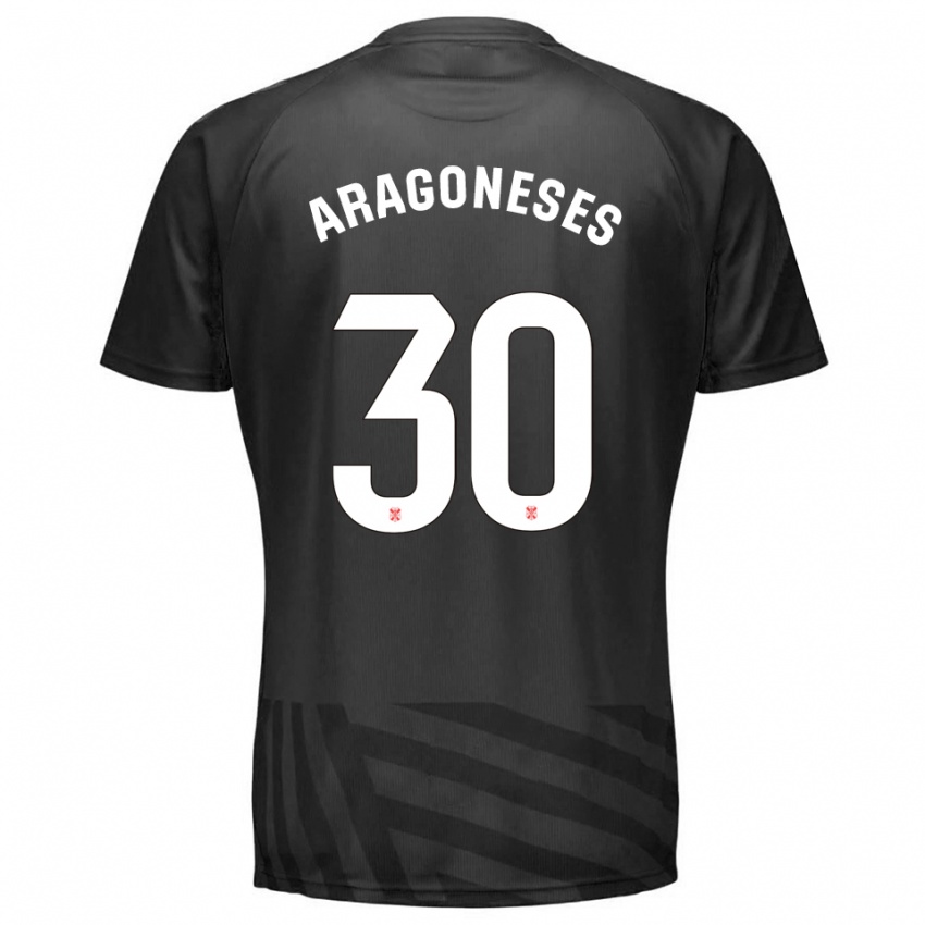 נשים Sergio Aragoneses #30 אפור שחור חולצת שוער 2025/26 חולצה קצרה