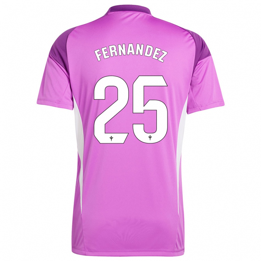 נשים סזאר פרננדס #25 סגול לבן חולצת שוער 2025/26 חולצה קצרה