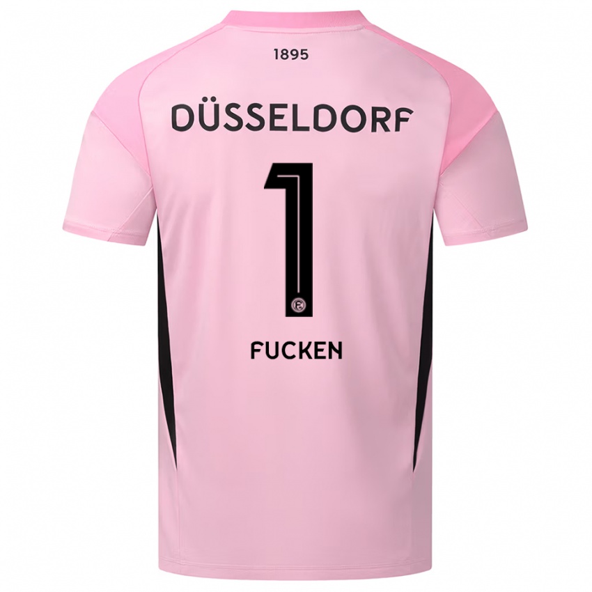 נשים Kilian Fucken #1 ורוד שחור חולצת שוער 2025/26 חולצה קצרה