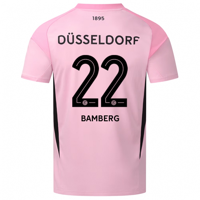 נשים ג׳וליאן במברג #22 ורוד שחור חולצת שוער 2025/26 חולצה קצרה