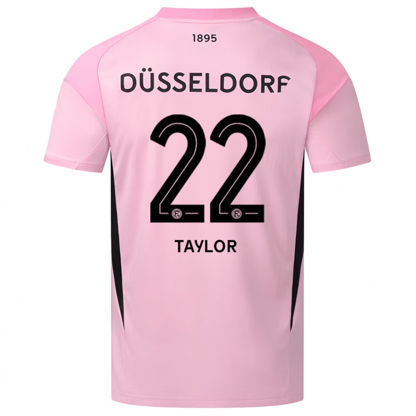 נשים Makaya Taylor #22 ורוד שחור חולצת שוער 2025/26 חולצה קצרה