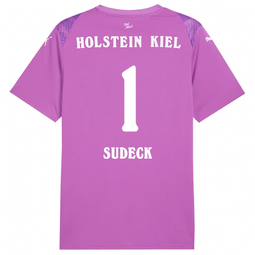 נשים Thore-Liam Sudeck #1 סגול לבן חולצת שוער 2025/26 חולצה קצרה